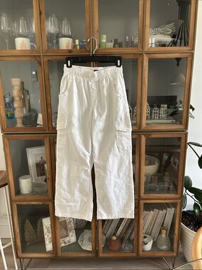 Gap White Denim Jeans Cotton Wide Leg Pants